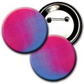 3" Diameter Button w/ Changing Colors Lenticular Effects - Pink/Purple (Blank)